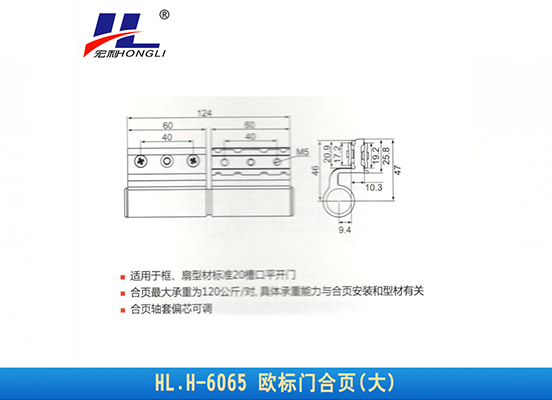 HL.H-6065 欧标门合页(大)